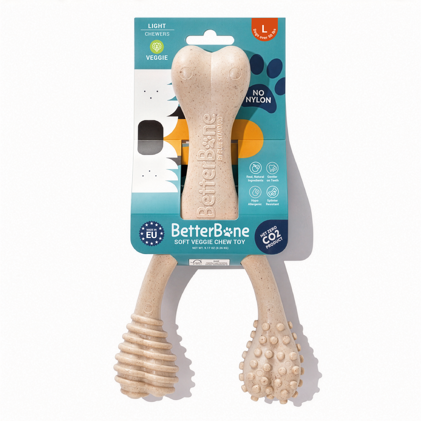 BetterBone Wishbone Plant Based Chew Toy - LARGE SIZE: Moderate / Venison / Large