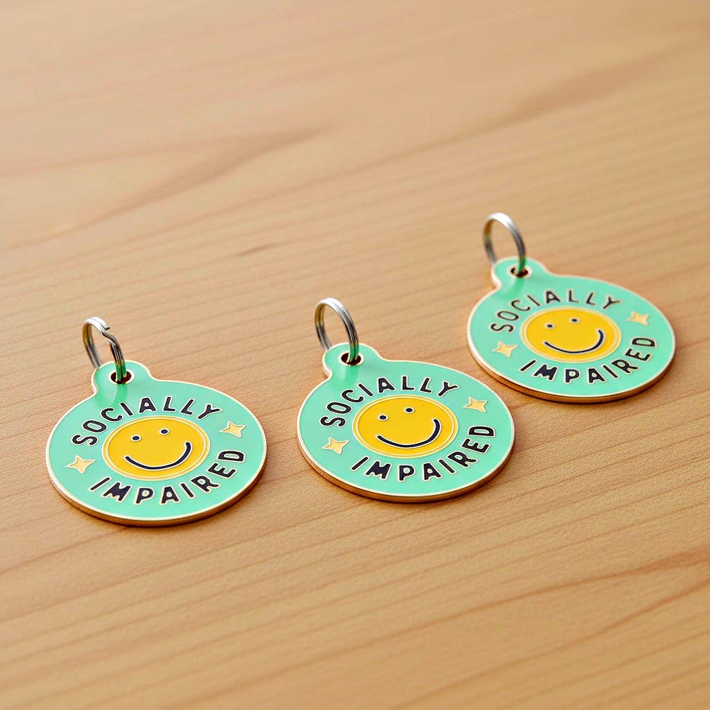 Dog Tag Scannable QR Code - Socially Impaired