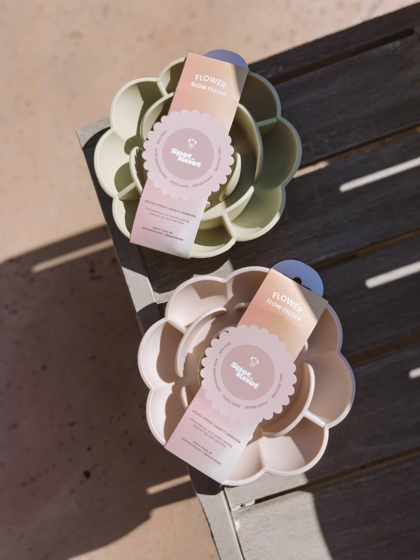 Slow Feeder Bowl with Suction Cup Base Flower | Silicone: Bubblegum Pink