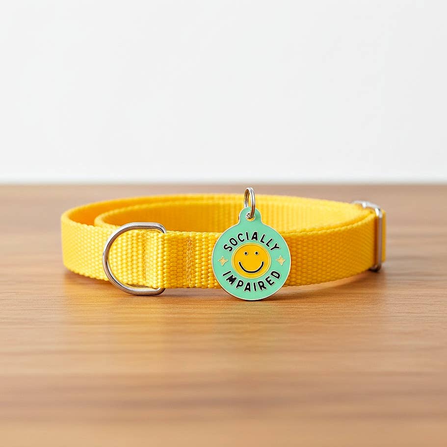 Dog Tag Scannable QR Code - Socially Impaired