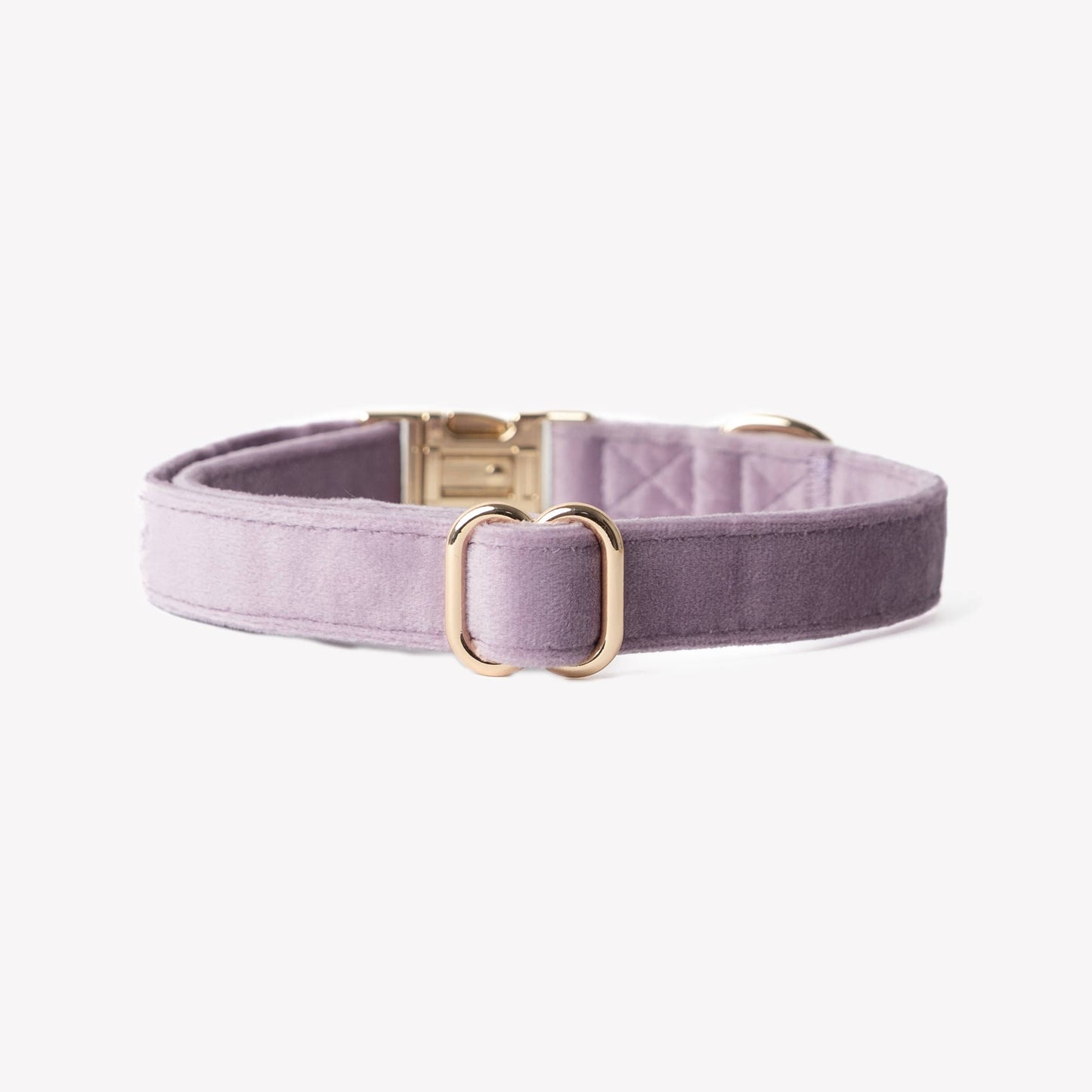 'Lilac' - Velvet Dog Collar: MEDIUM