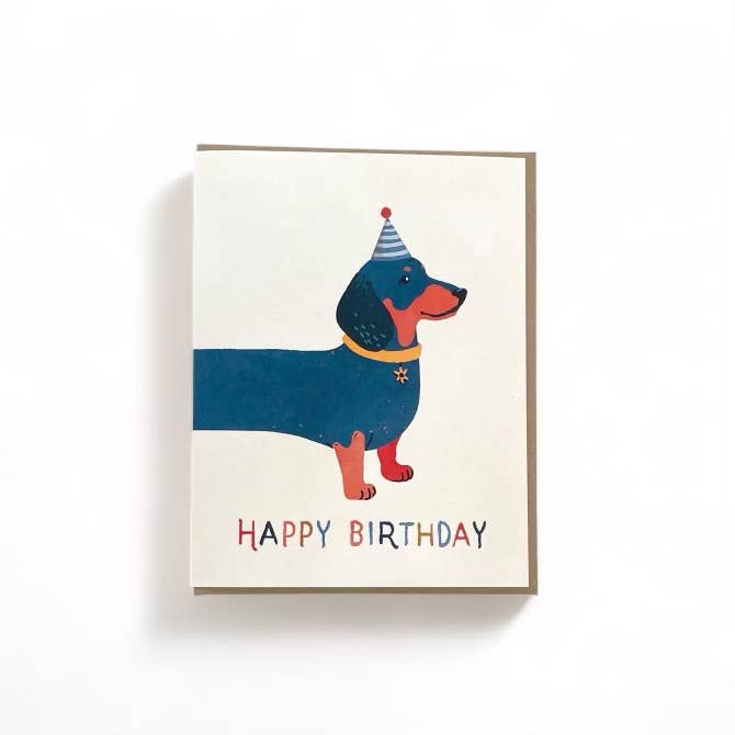 Dachshund Birthday Card