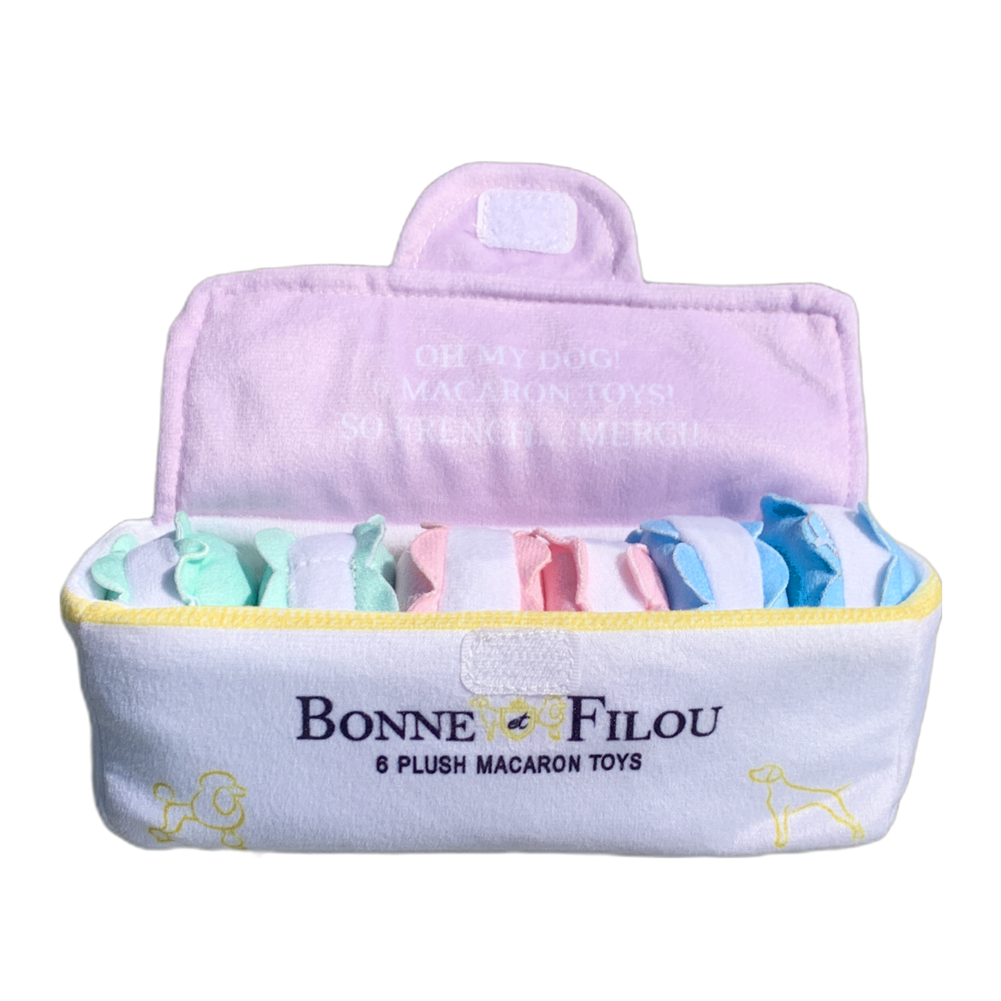 Dog Toy Macarons Squeaky Plush