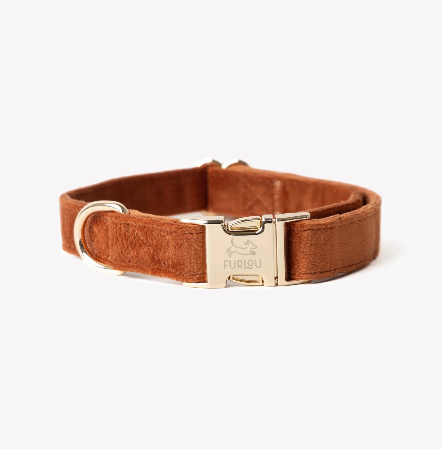 'Clay' - Velvet Dog Collar: MEDIUM