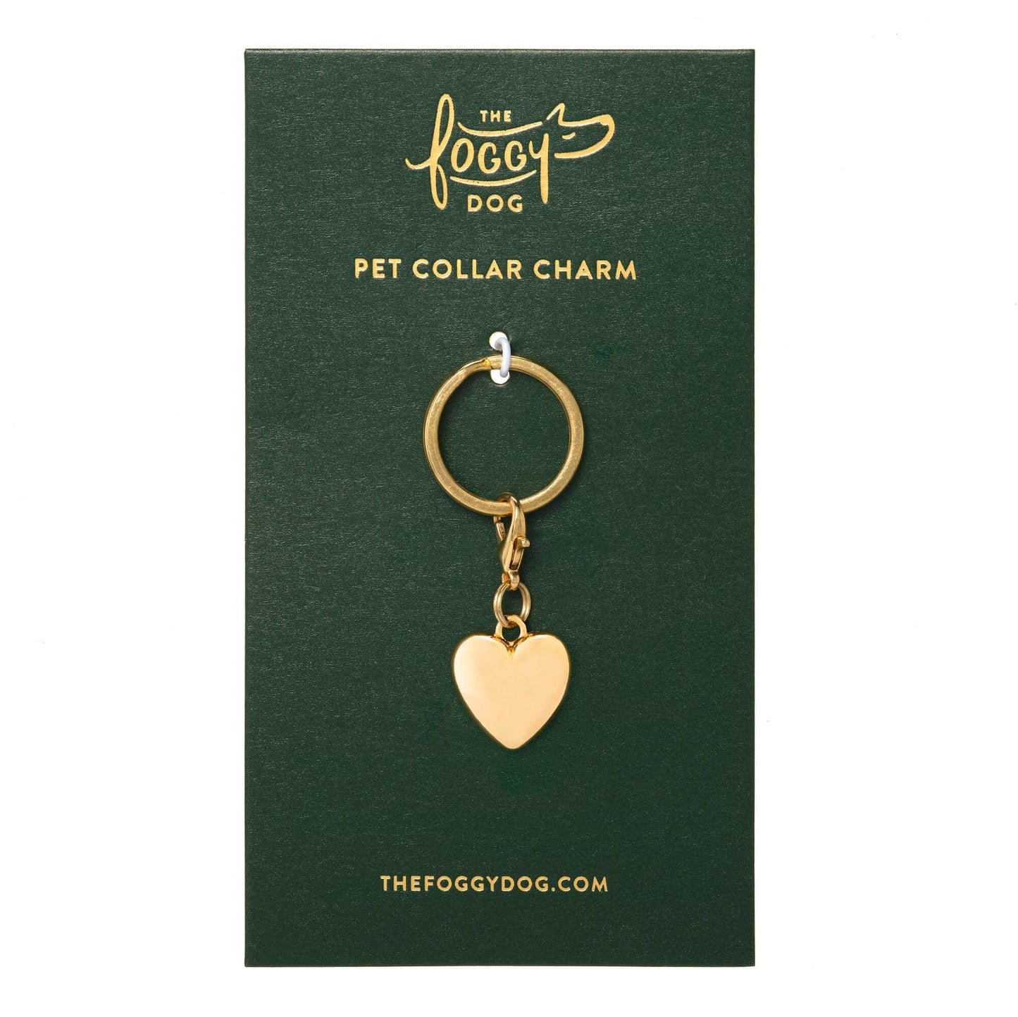 Heart of Gold Collar Charm: Charm Only