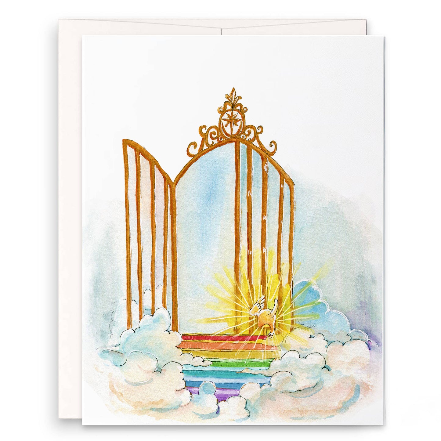Pet Heaven Gate Sympathy Card
