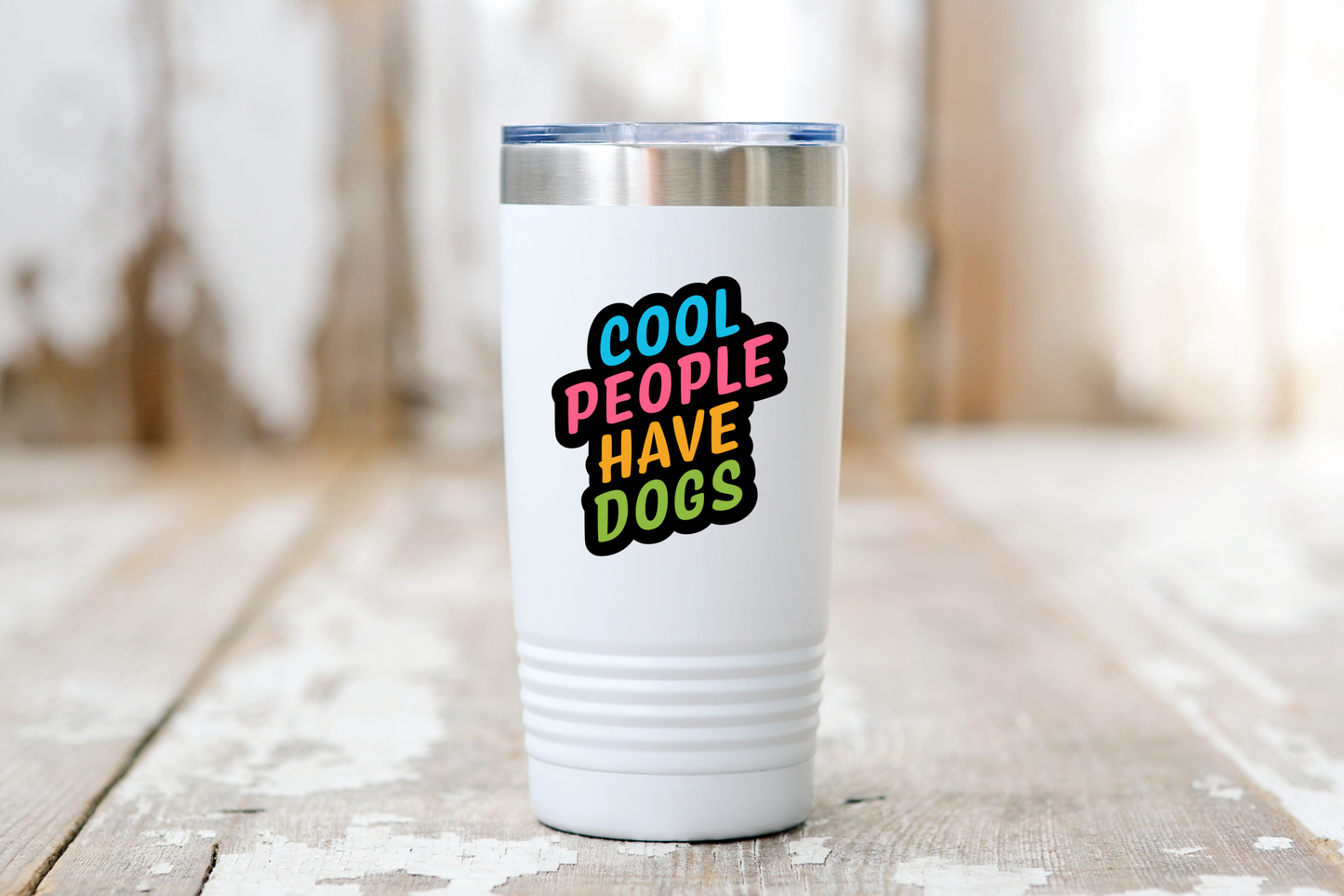 Cool People Have Dogs Sticker
