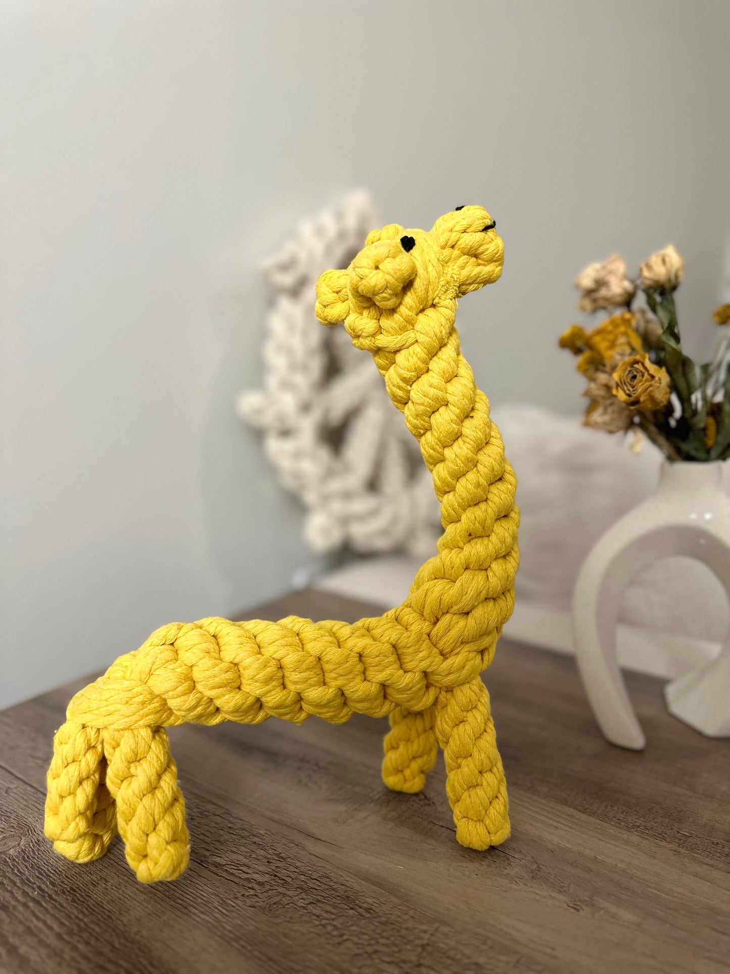 Jumbo Giraffe Dog Rope Toys