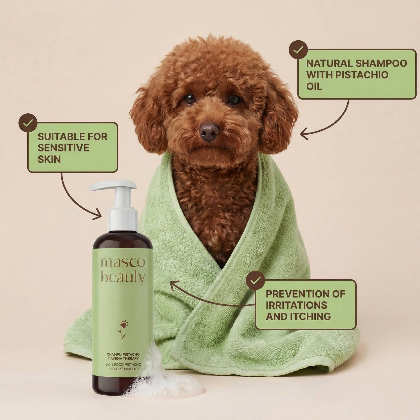 Soothing dermatological anti-itch shampoo for dogs