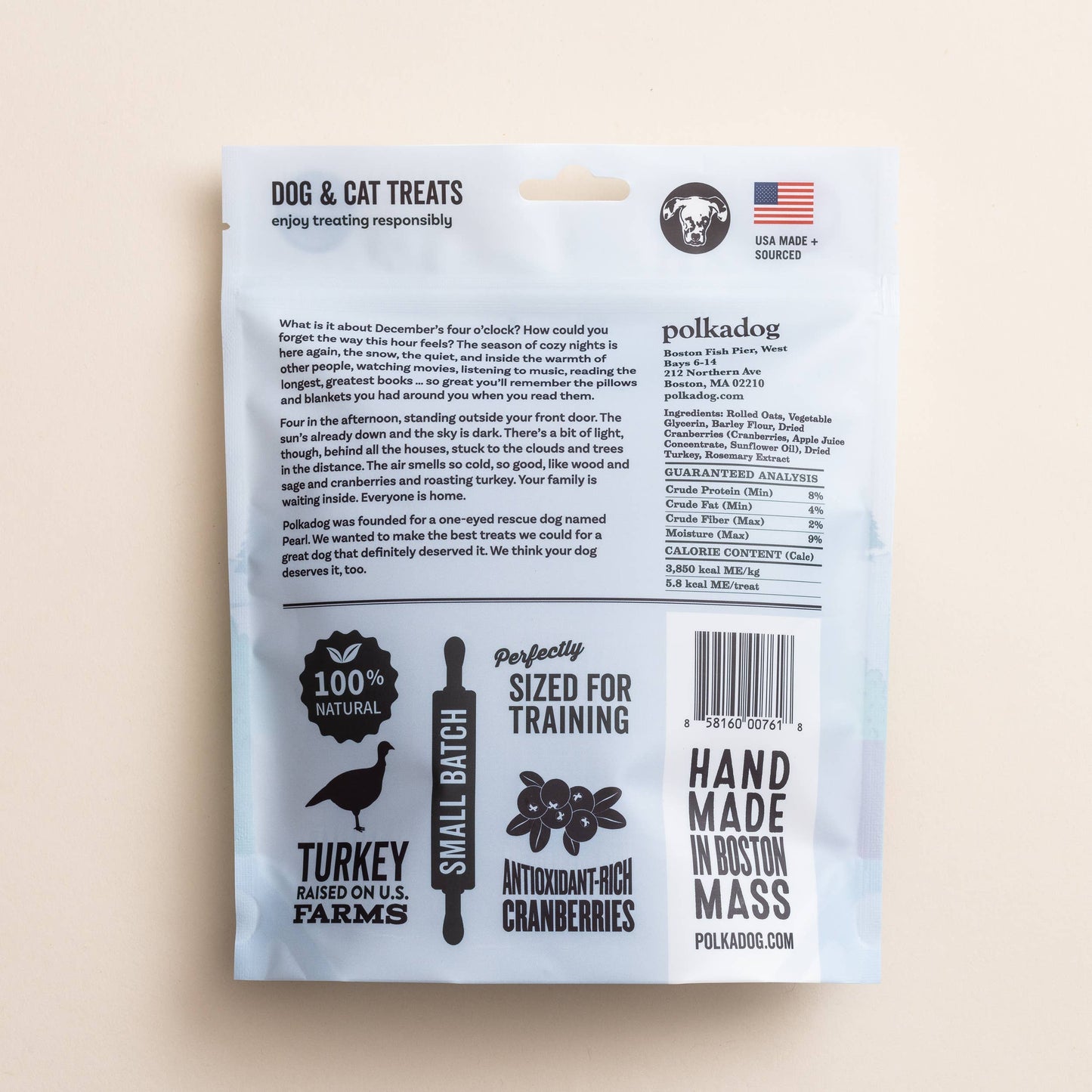 Holiday Pouch: Seasons Eatings (Turkey & Cranberry) - 10oz