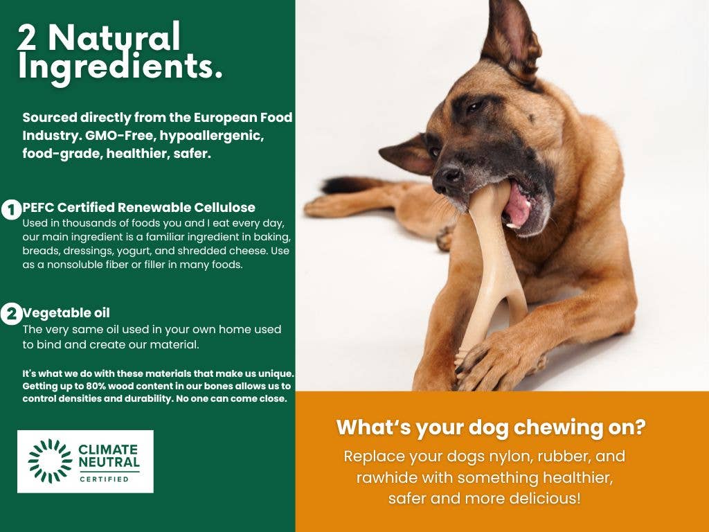 BetterBone HARD: Unflavored / Small (dogs under 25 lbs)
