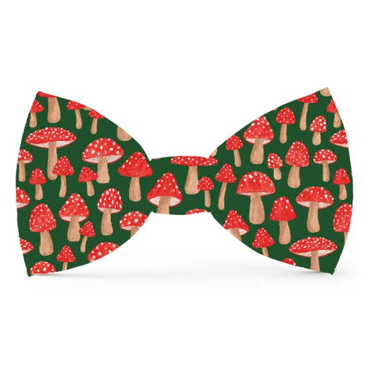 Mushroom Meadow Dog Bow Tie