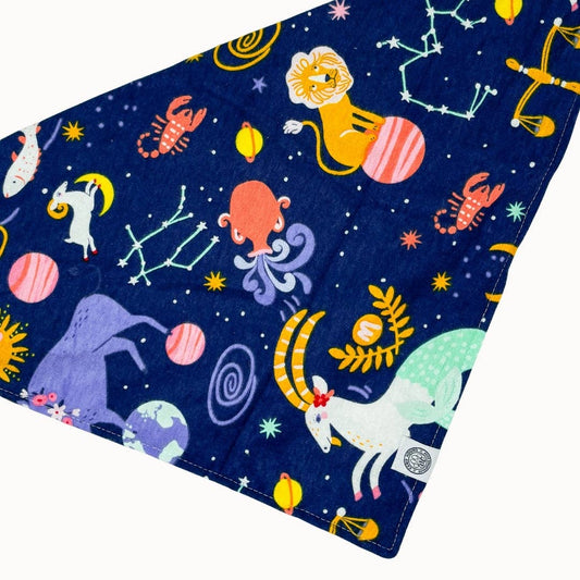 Astro Dog Bandana | Zodiac Astrology Star Pet Accessory: Blue / XL