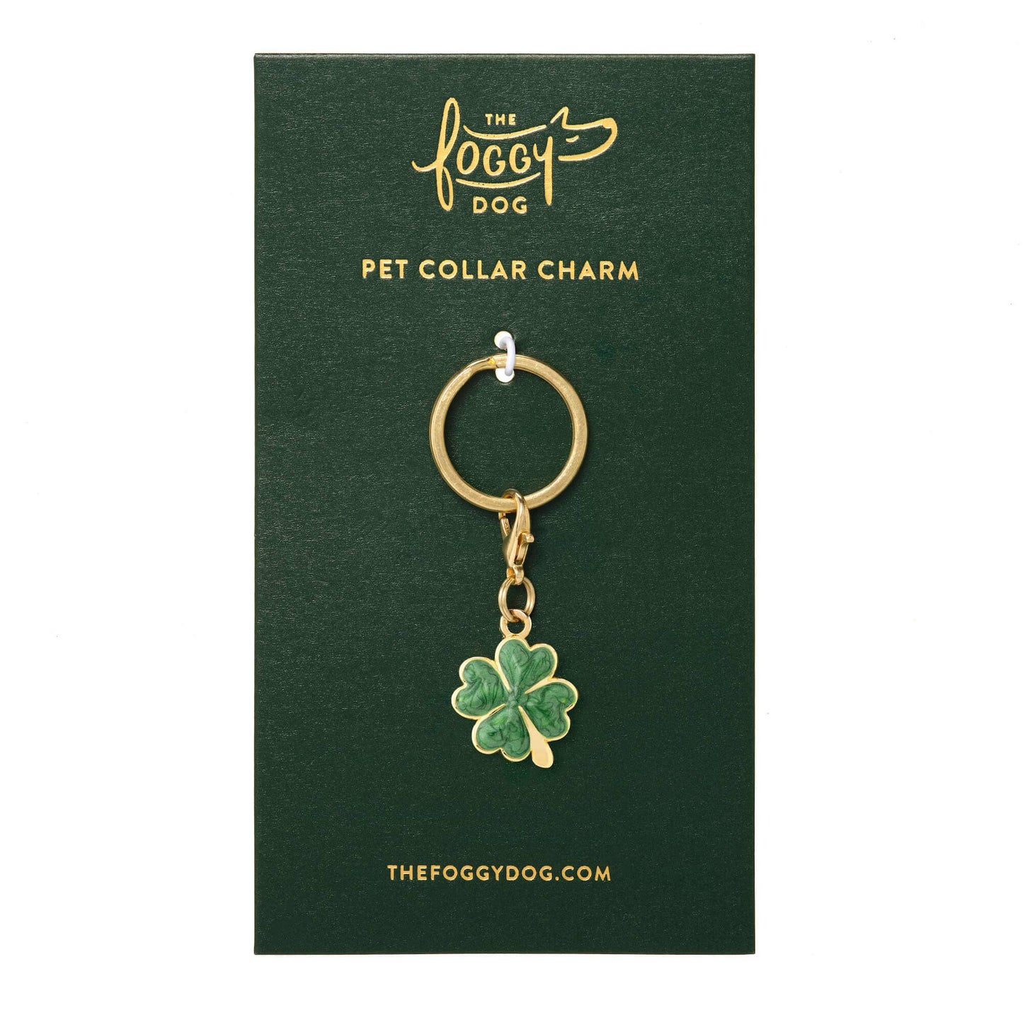 Lucky Clover Collar Charm