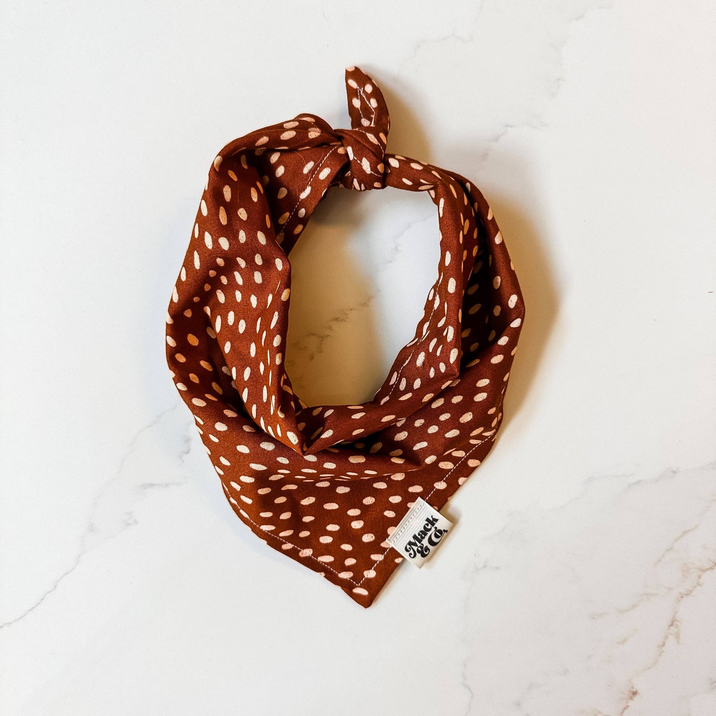 Copper Spot Bandana: Medium