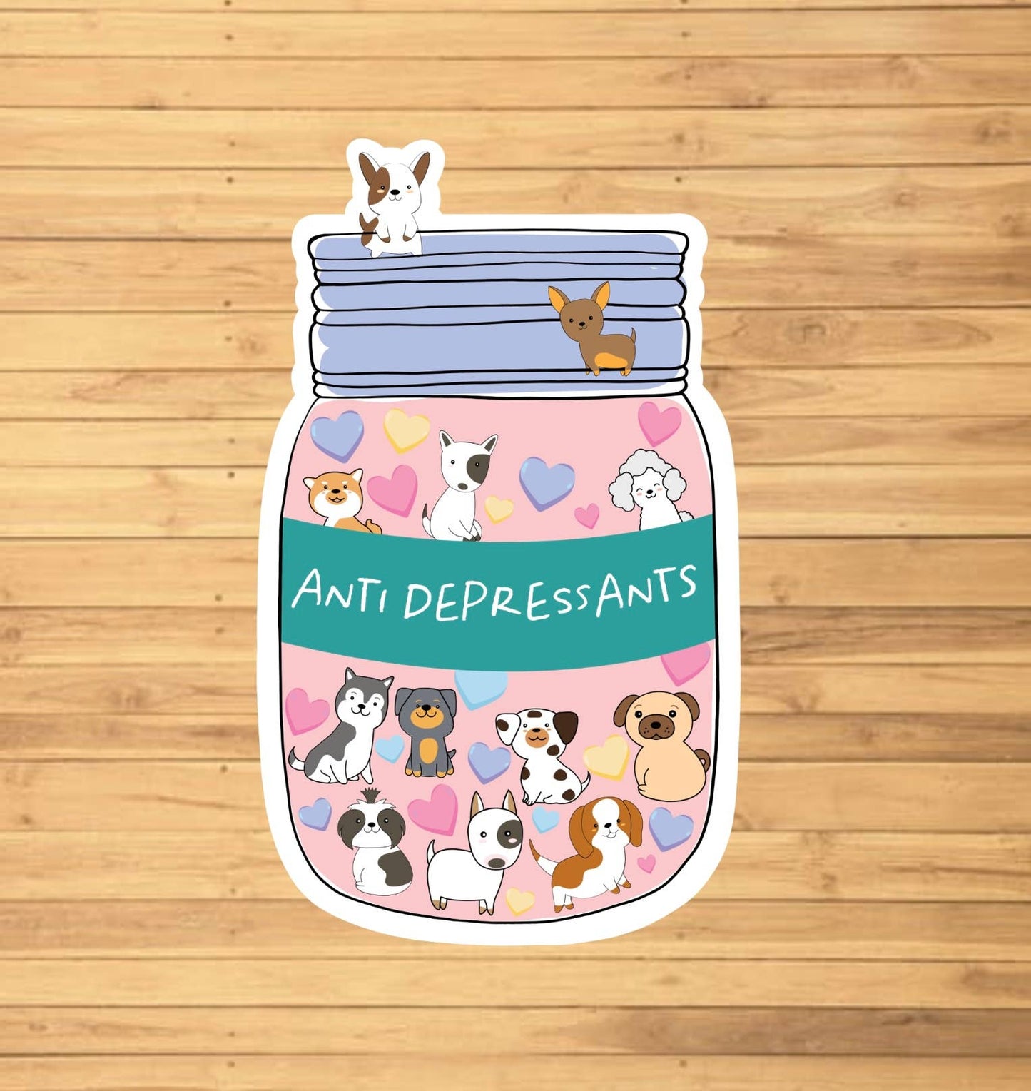Dog Anti Depressant Sticker
