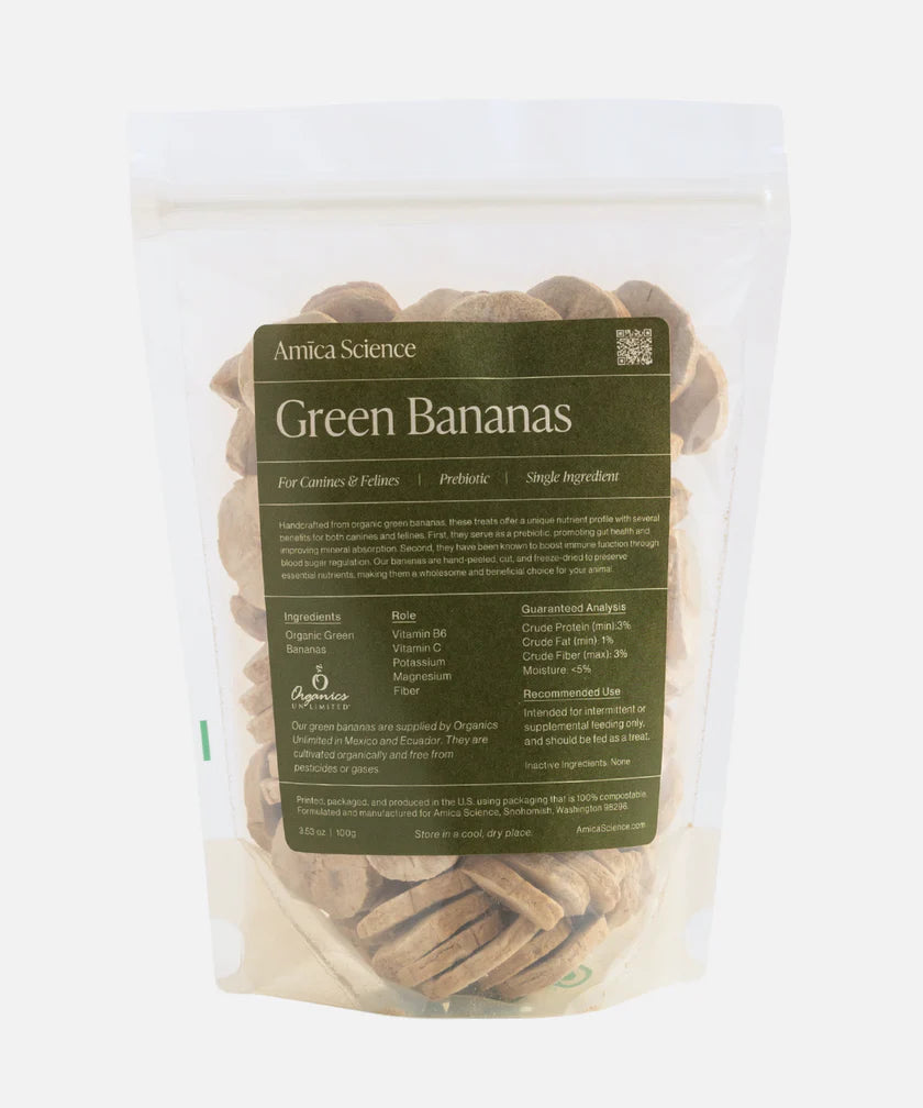 Amica Science Freeze-Dried Raw Organic Green Bananas