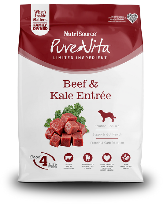 Pure Vita Beef & Kale Dog Food