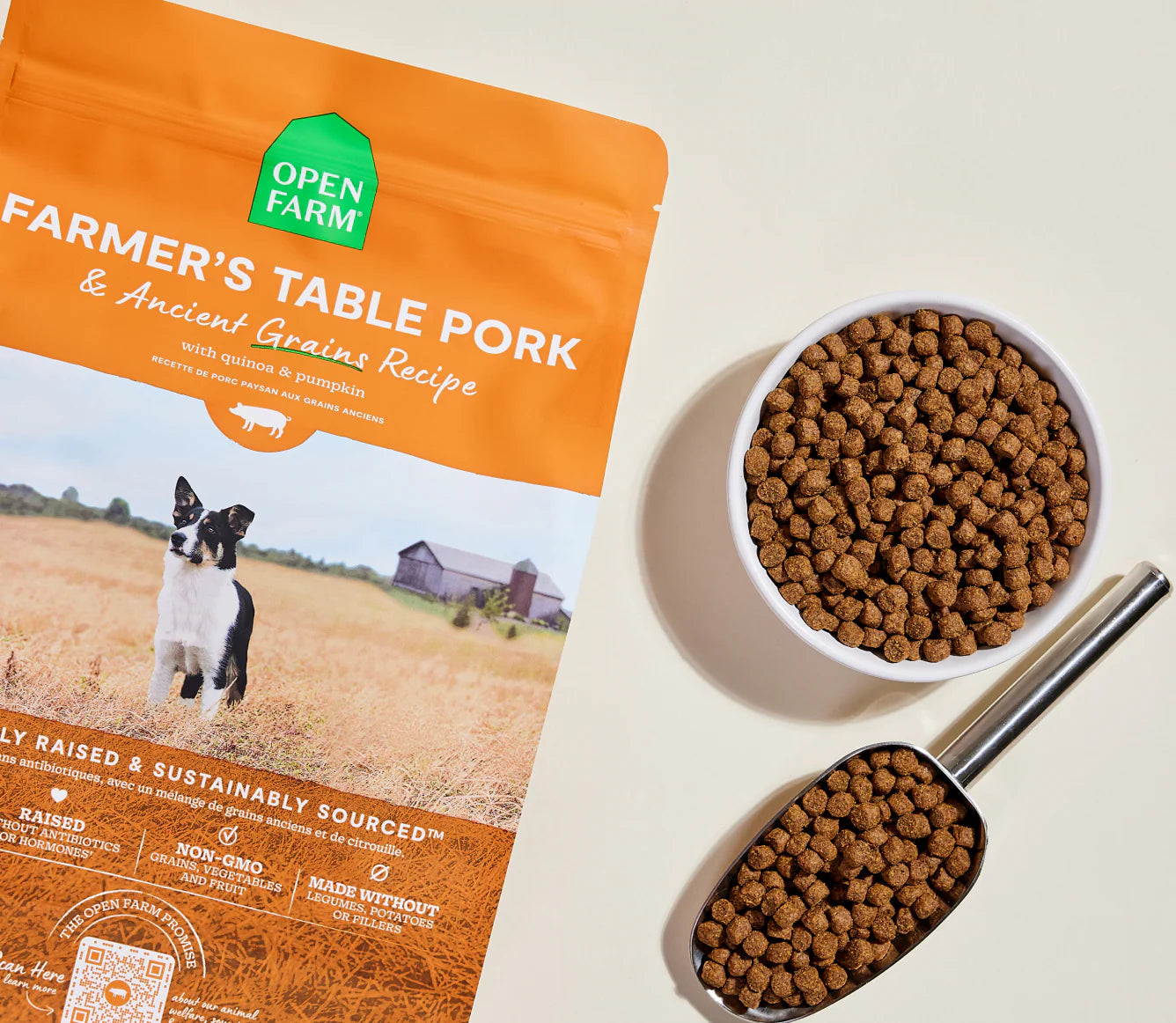 Open Farm Farmer's Table Pork & Ancient Grains Dog Kibble