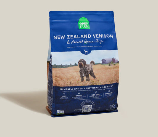 Open Farm New Zealand Venison & Ancient Grains Dog Kibble