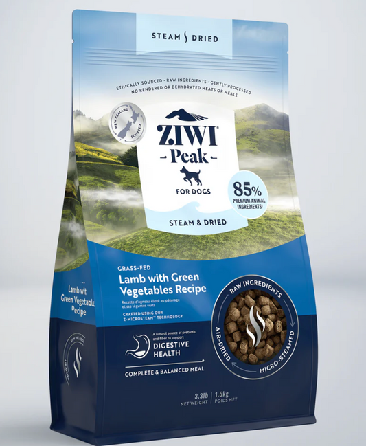 Ziwi Lamb with Green Vegetables Steam & Dried Dog Food
