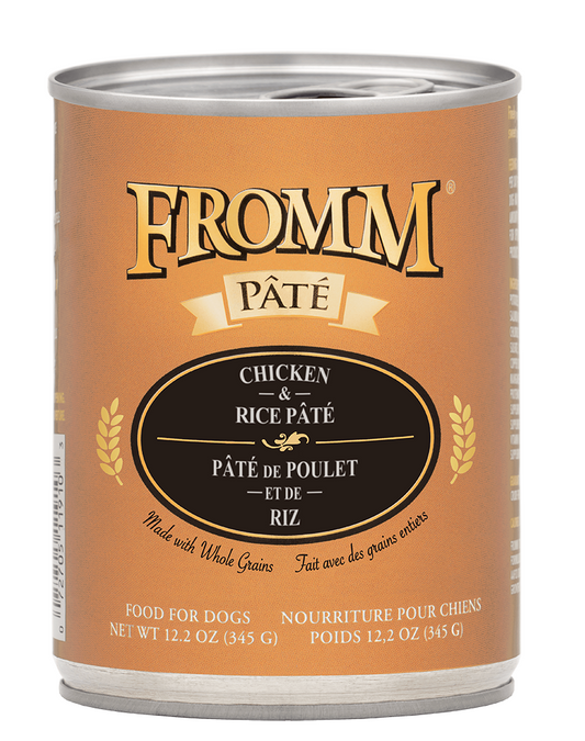 Fromm Chicken & Rice Pâté Dog Food - 12.2oz can