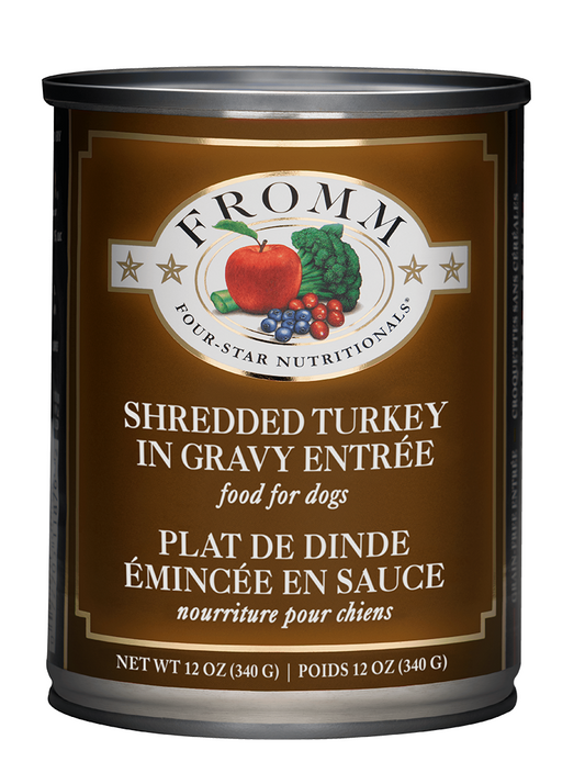 Fromm Shredded Turkey in Gravy Dog Food - 12 oz can