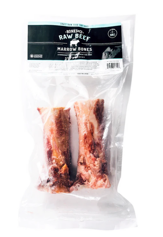 Bones & Co Raw Beef Marrow Bones 6″ Frozen 2/pk