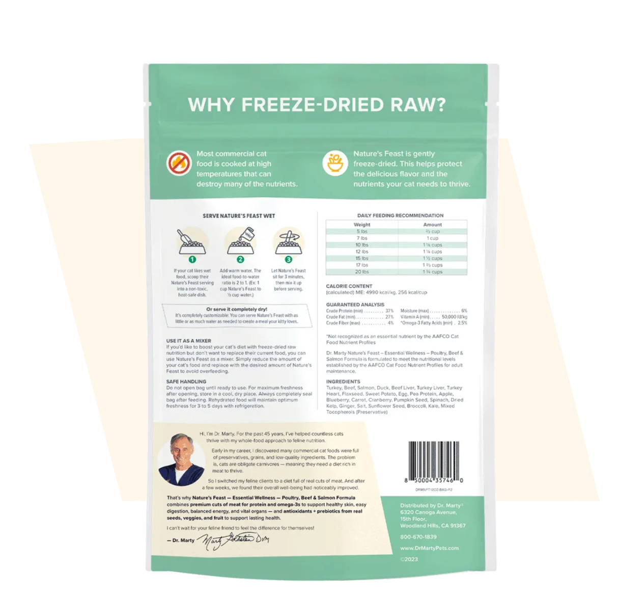 Dr. Marty Nature's Feast Essential Wellness Poultry, Beef, and Salmon Cat 12oz