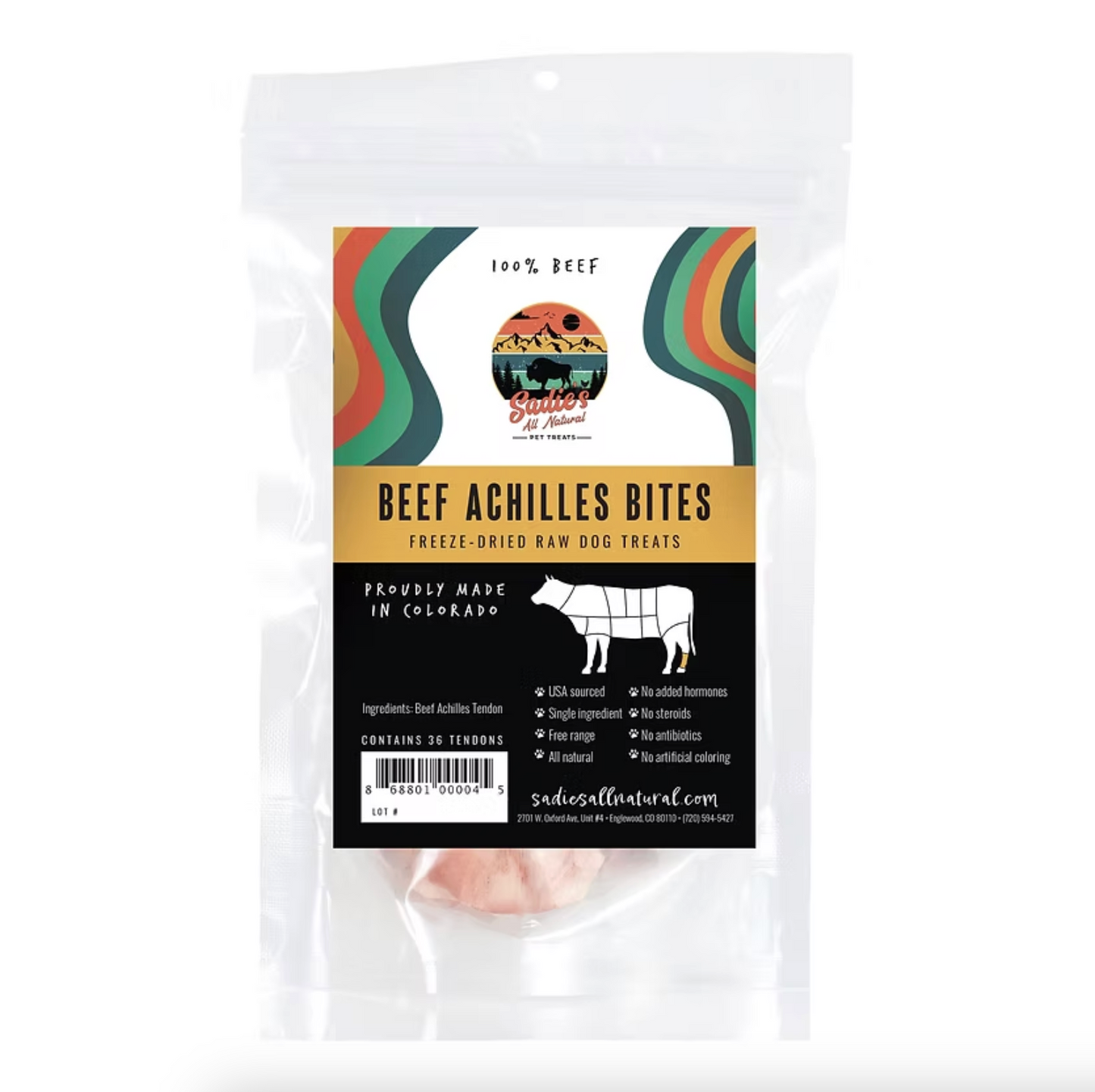 Sadie’s Naturals Beef Achilles Bites
