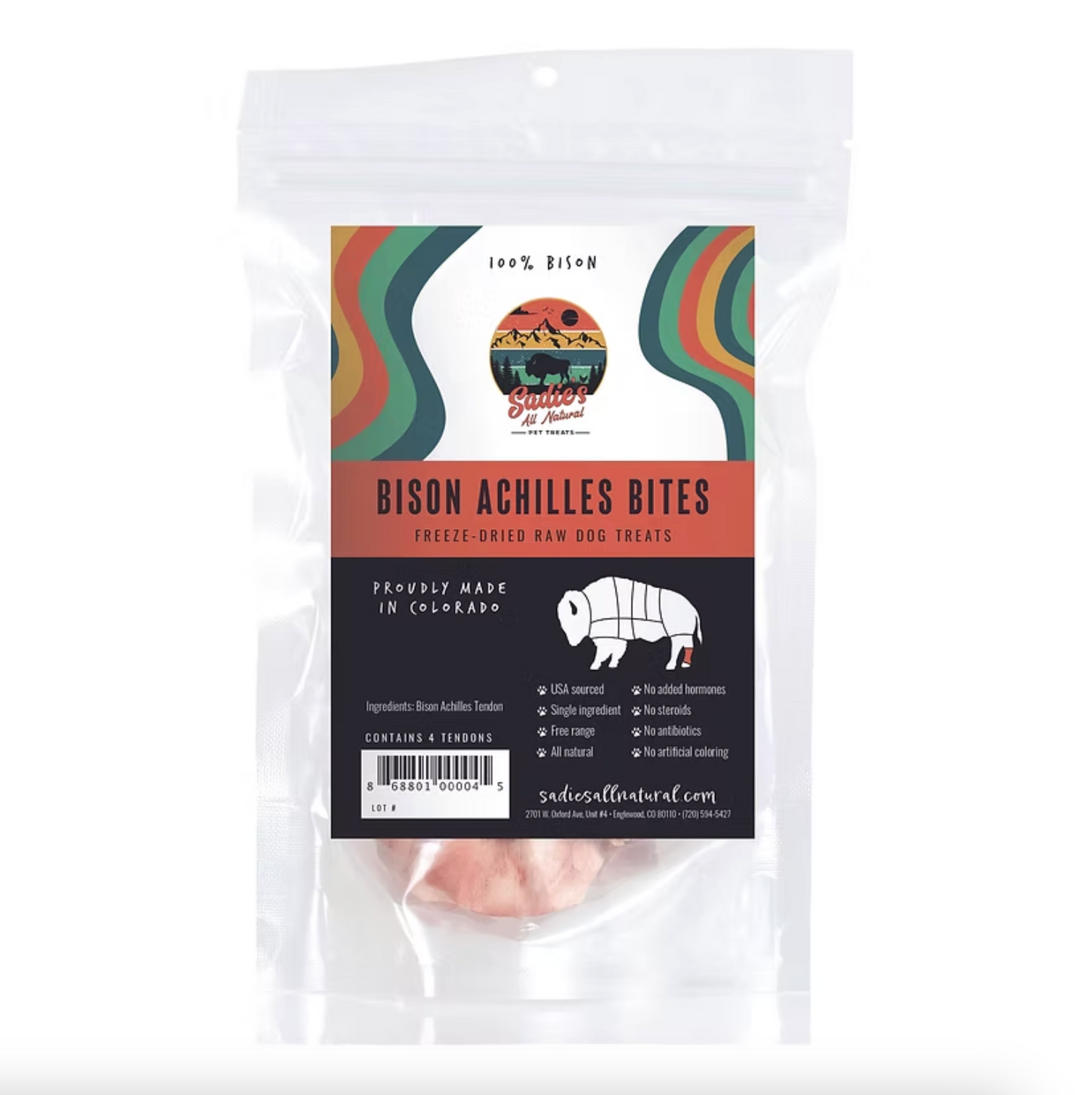 Sadie’s Naturals Bison Achilles Bites