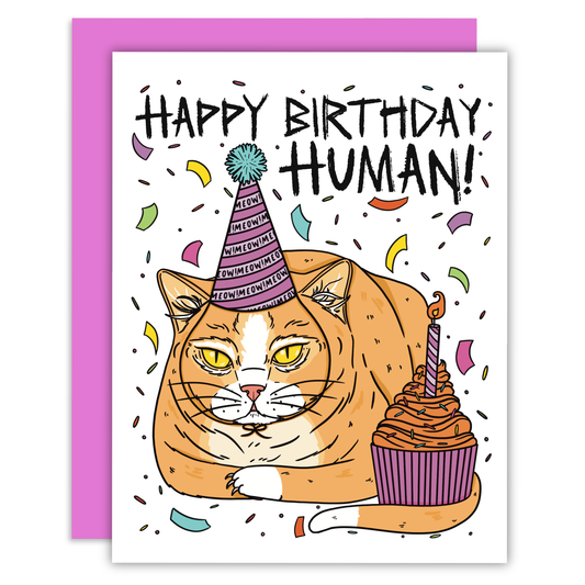 Happy Birthday Human Greeting Card