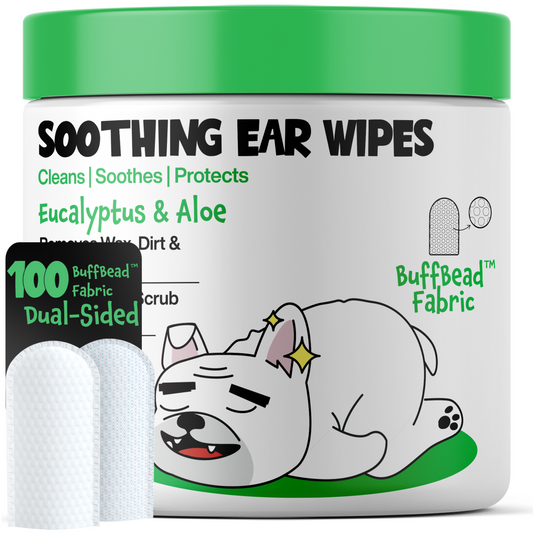 ROOFUS THE DOG Ear Wipes – Gentle, Hypoallergenic Ear Cleaner