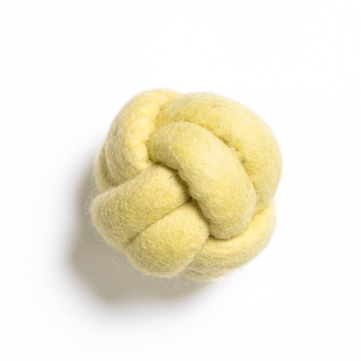 Knot Today Felt Wool Puzzle Toy: YELLOW