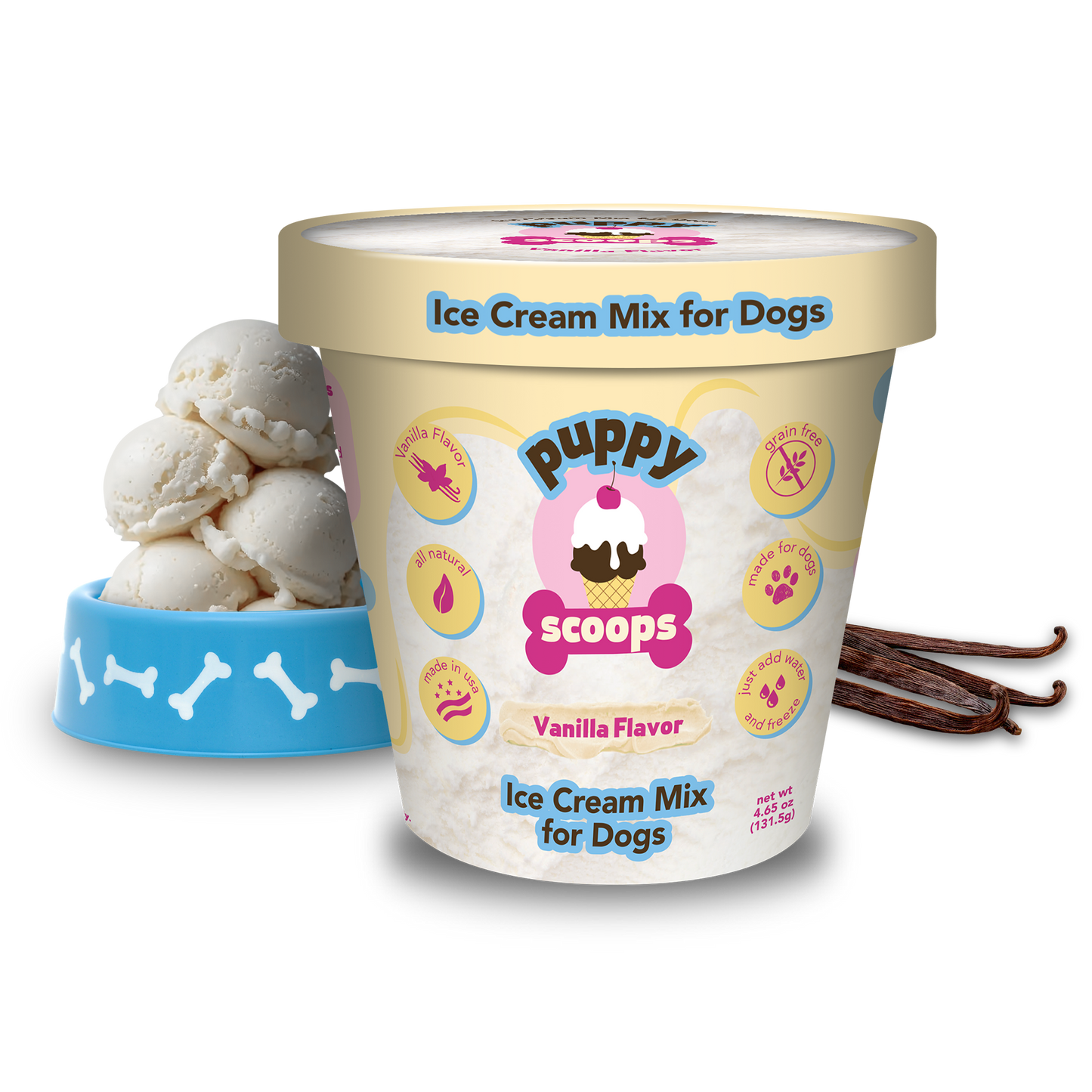 Puppy Scoops Ice Cream Mix for Dogs: Maple Bacon / 4.65 oz