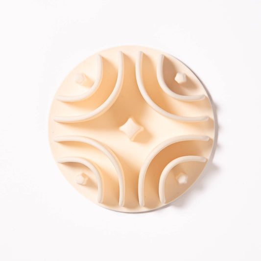 Good Vibes Slow Feeder Mat: ALMOND