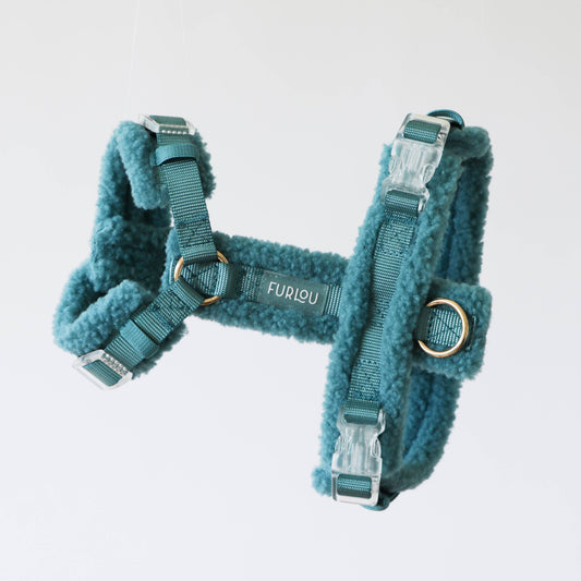Teal Sherpa Dog Harness