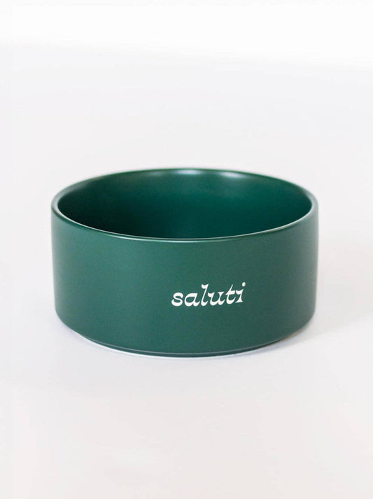 Saluti Ceramic Dog Bowl