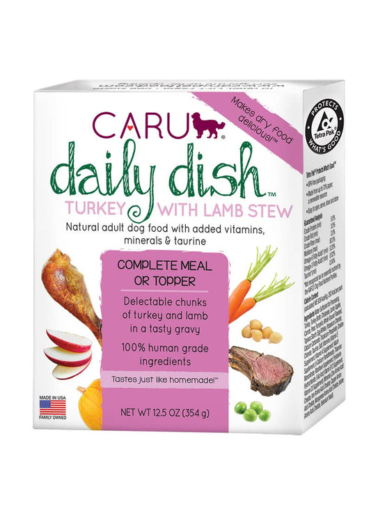 Caru Daily Dish Turkey With Lamb Stew for Dogs