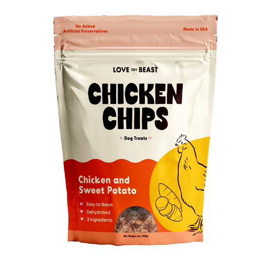 Chicken Chips, Dehydrated Dog Treats