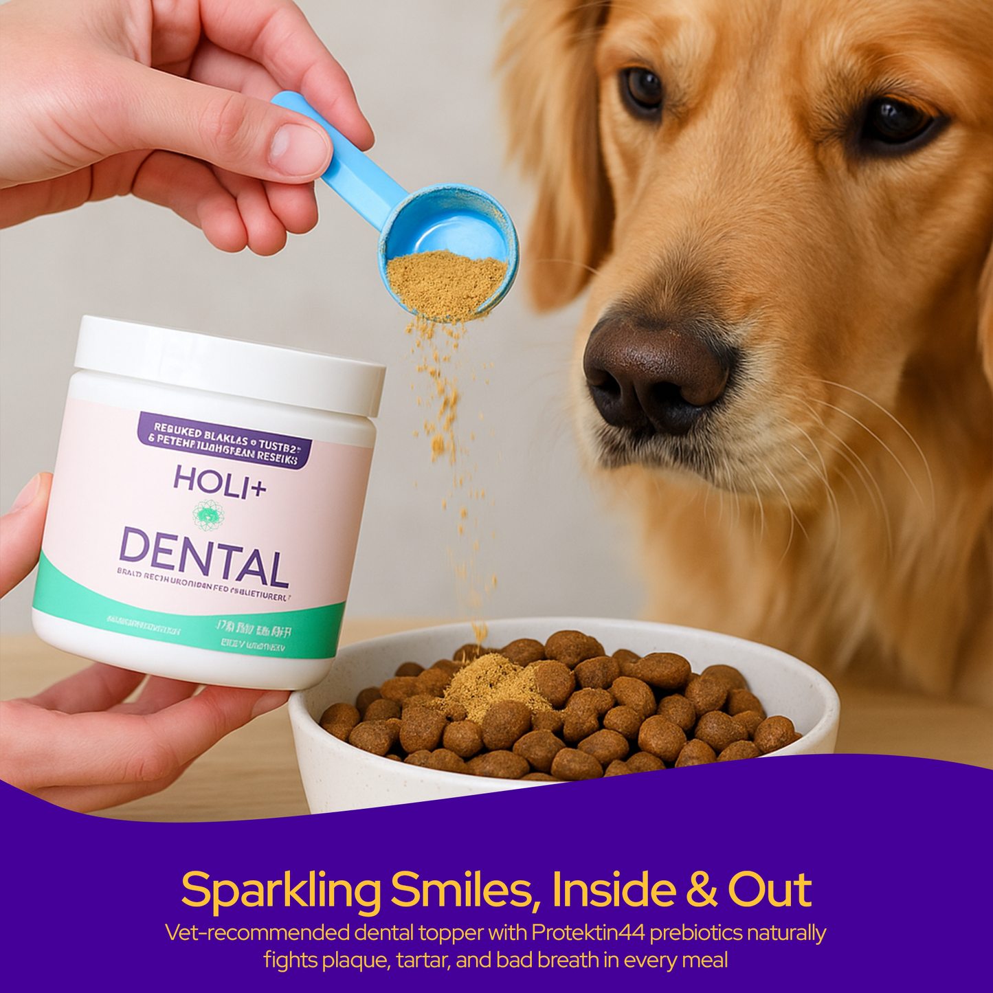 Dental Health Topper for Dogs – with Protektin44™ Prebiotics