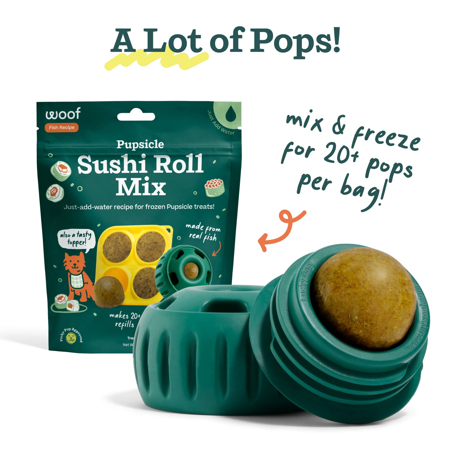Woof Pupsicle Sushi Roll Mix