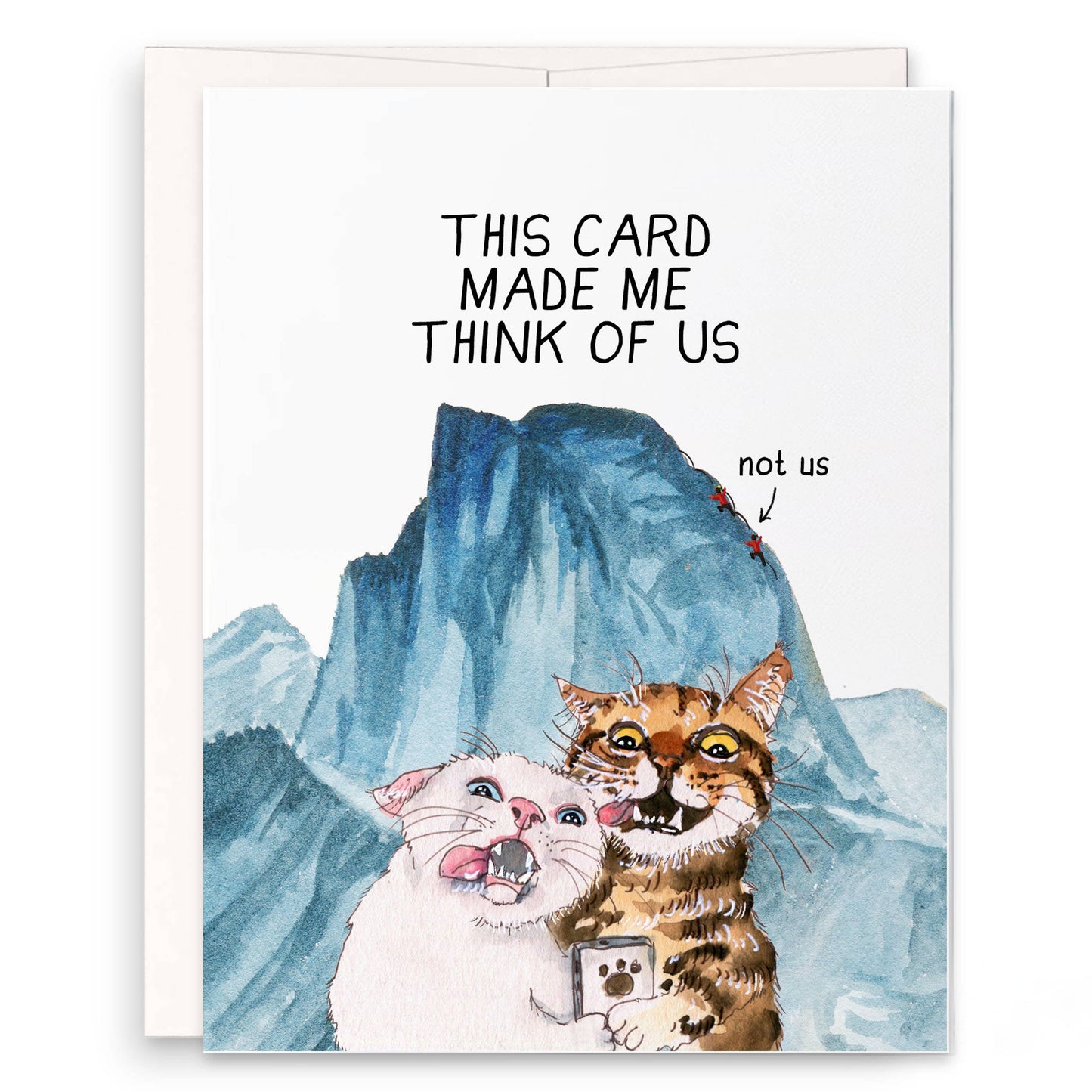 This Card Made Me Think Of Us Cat Couple Adventure Card