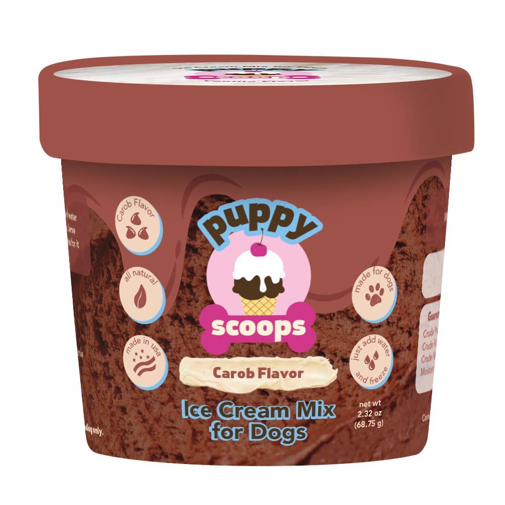 Puppy Scoops Ice Cream Mix for Dogs: Carob / 4.65 oz