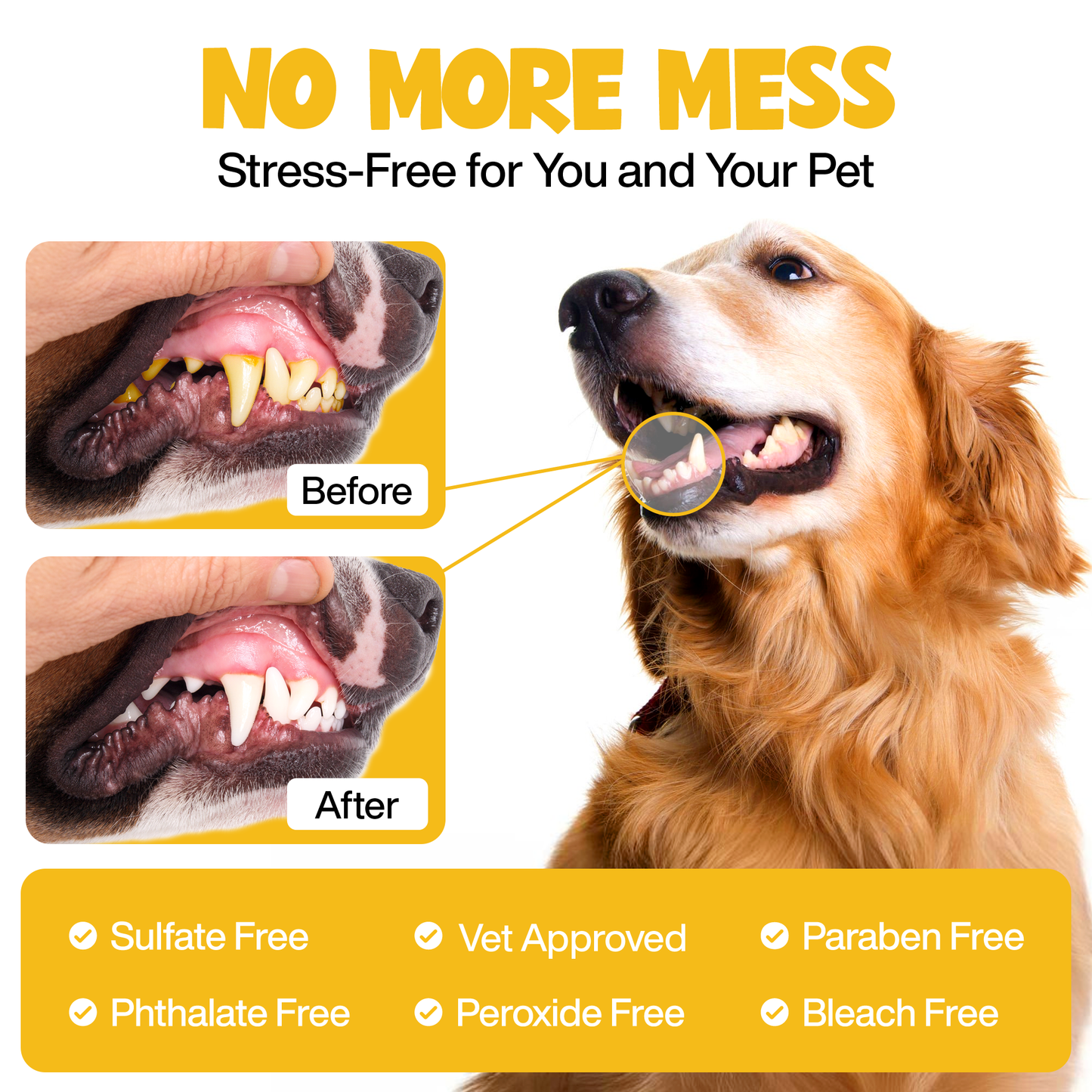 ROOFUS Peanut Butter Dental Wipes – Gentle, Effective Oral Care for Dogs & Cats