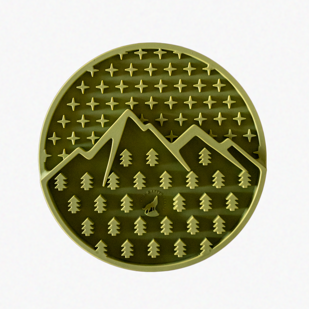 Mountain Grub Mat | Lick Mat: Green Olive