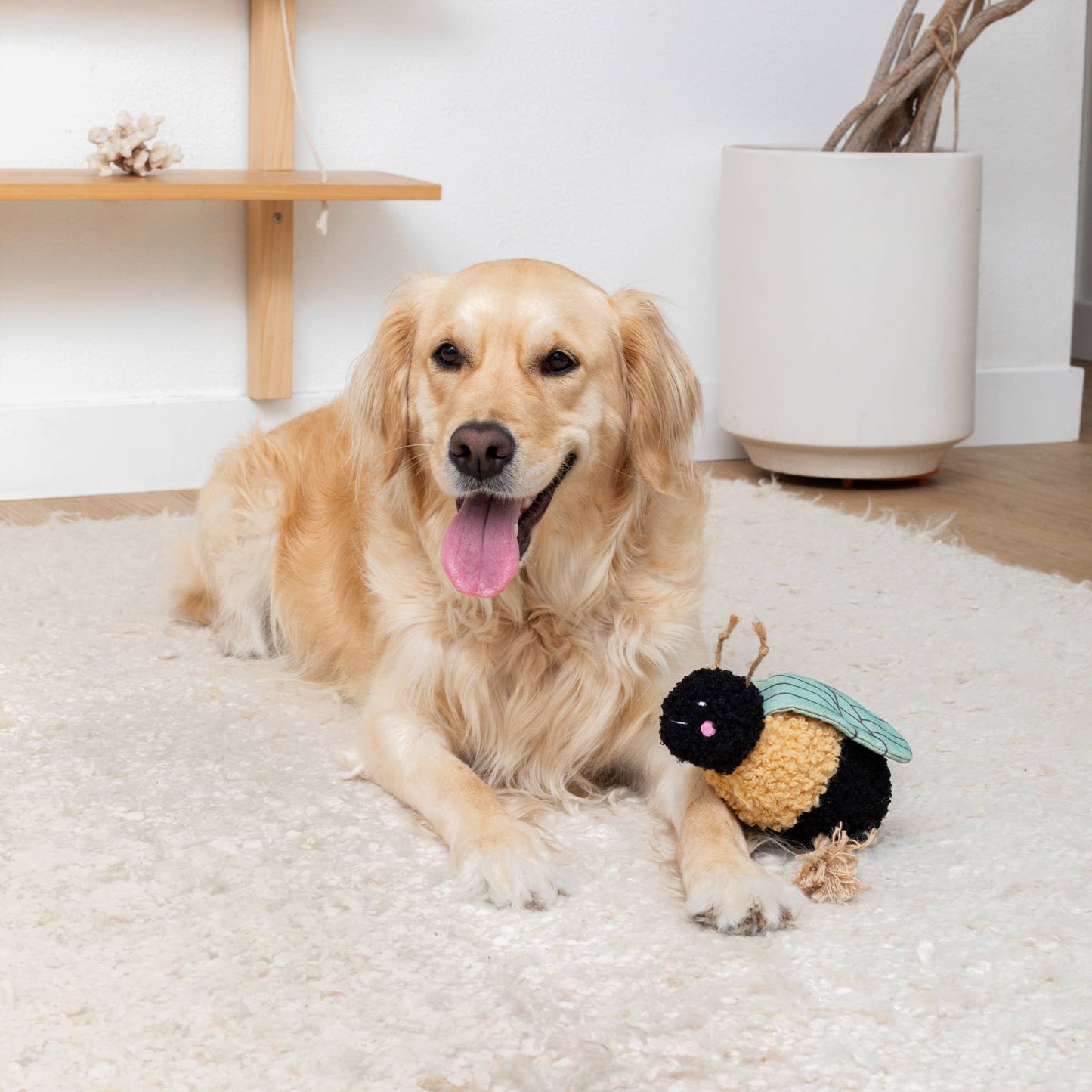 MS MRS. BEE MIXED MATERIAL DOG TOY