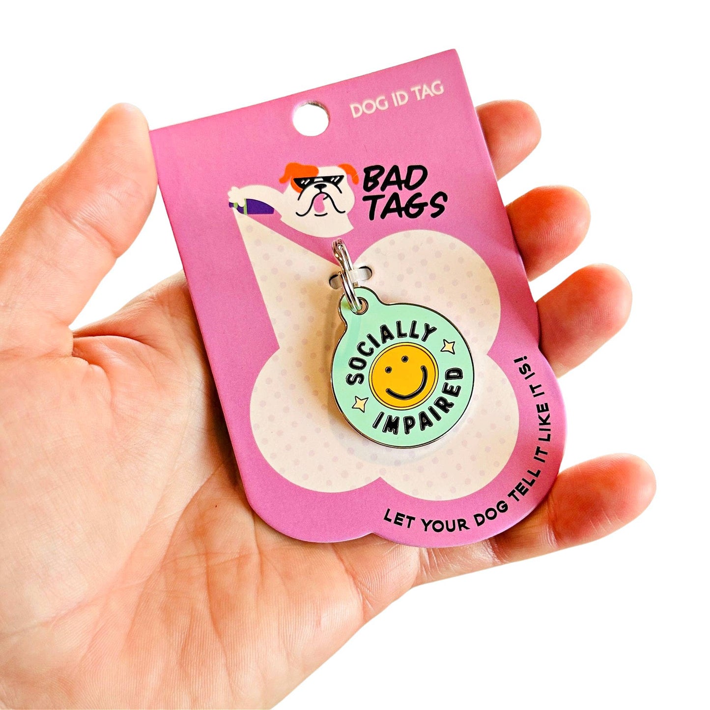 Dog Tag Scannable QR Code - Socially Impaired