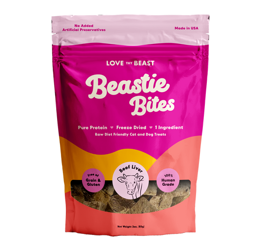 Freeze-Dried Beef Liver Dog & Cat Treat, 3-oz bag