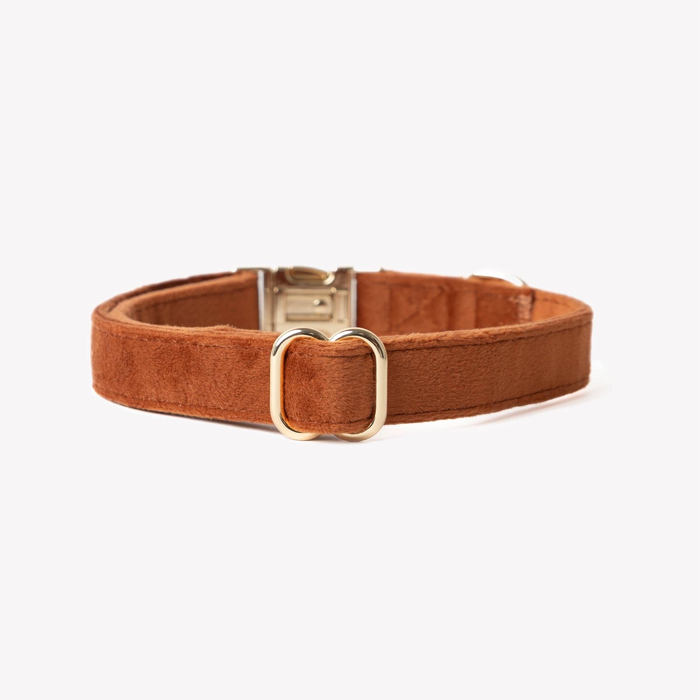 'Clay' - Velvet Dog Collar: MEDIUM
